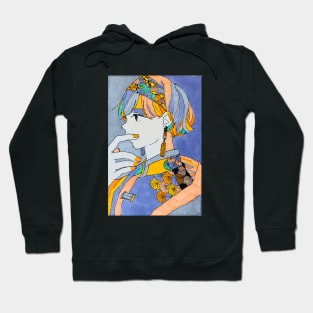 Chrysanthemum and camellia Hoodie